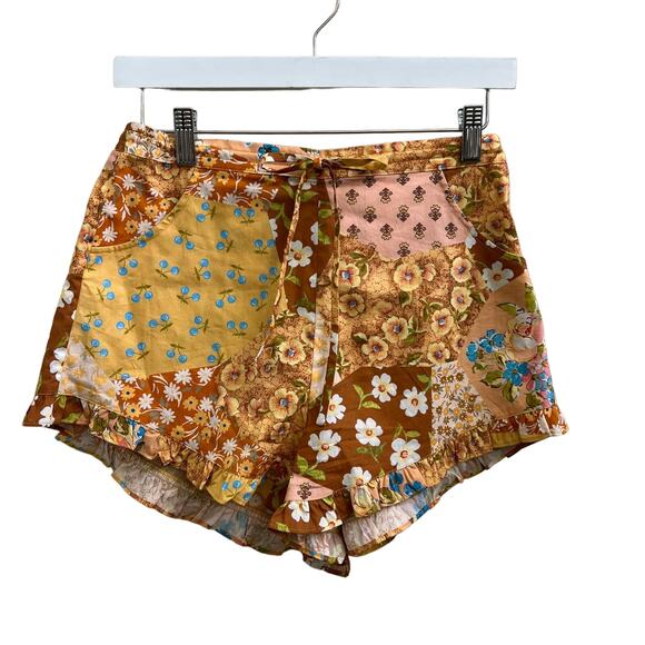 Spell & The Gypsy $288 Freda Shirred Blouse + Patchwork Shorts Set - Picture 10 of 12